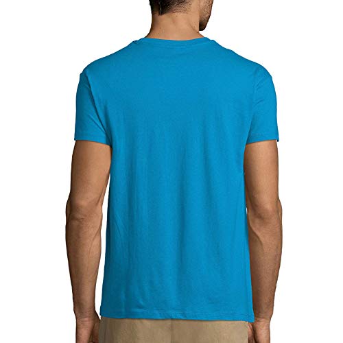 Ultrabasic Camiseta de hombre The Dolphin Best Friend – Sea Pet Shirt para amantes de los animales - azul - XX-Large
