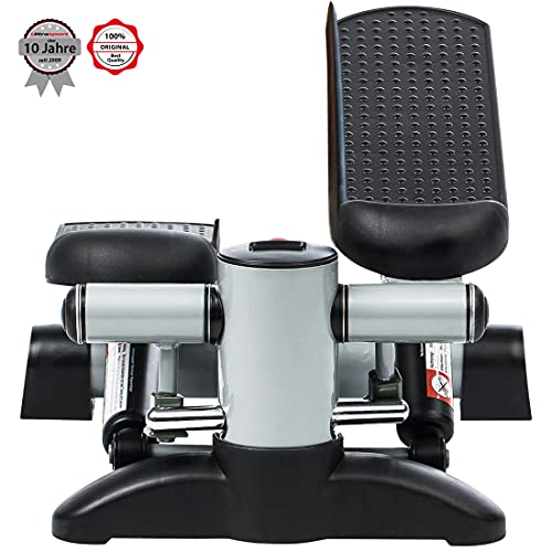 Ultrasport Up-Down-Stepper, stepper incl. ordenador de entrenamiento con muchas funciones, entrenamiento de fitness en casa, swing stepper para el entrenamiento de piernas y glúteos