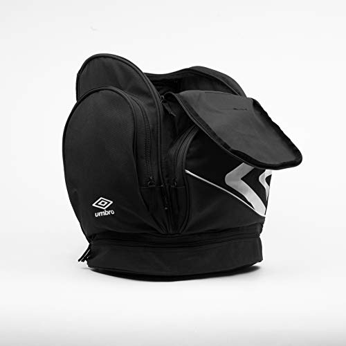 UMBRO 30614U-090 Mochila, Hombres, Negro/Blanco, Talla Única