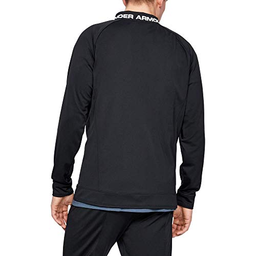 Under Armour Challenger III Jacket Hombre para Hacer, Ropa de Deporte Inspirada en Las Chaquetas Bomber, Negro (Black/White), M