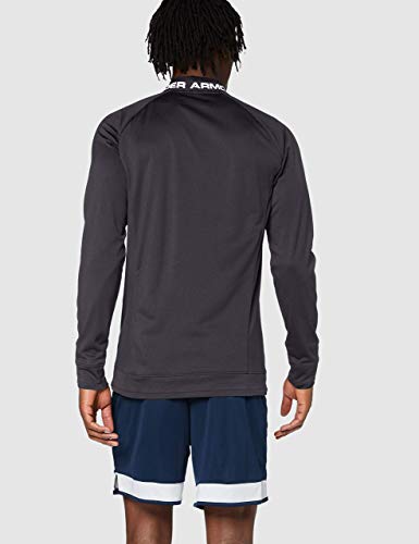 Under Armour Challenger III Jacket Hombre para Hacer, Ropa de Deporte Inspirada en Las Chaquetas Bomber, Negro (Black/White), M