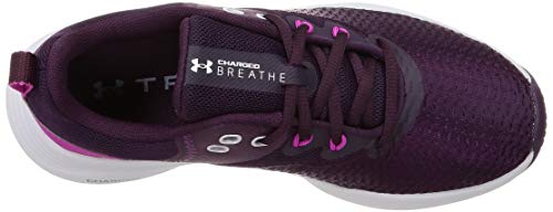 Under Armour Charged Breathe TR 3, Cross Trainer Mujer, Polaris Púrpura Halo Gris Halo Gris 500, 38.5 EU