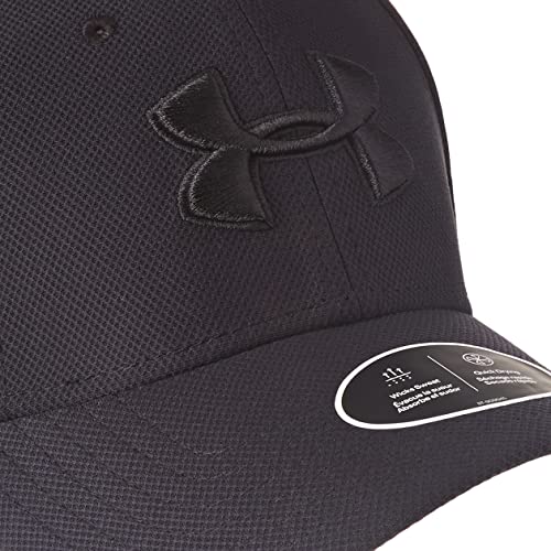 Under Armour Men's Blitzing 3.0 Cap, Gorra Hombre, Negro (Black / Black / White) , S/M
