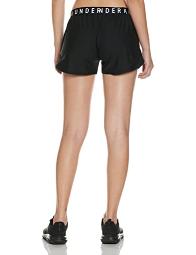 Under Armour Play Up Shorts 3.0, Corto mujer, Negro (Black / Black / White) , M