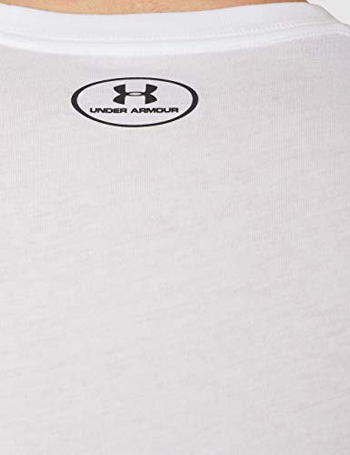 Under Armour Sportstyle Left Chest, Camiseta Hombre, Blanco (White / Black) , M