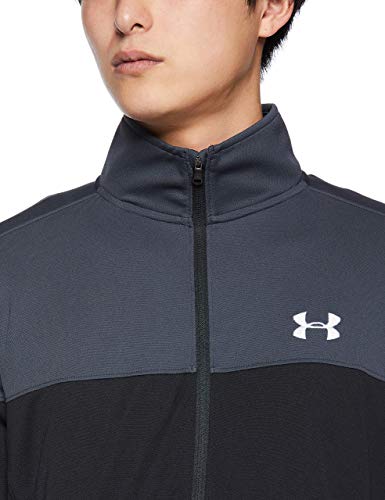 Under Armour Sportstyle Pique Track Jacket Chaqueta, Hombre, Gris (Stealth Gray/White), L