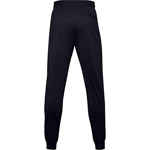 Under Armour Sportstyle Tricot Jogger Pantalón de jogging, Hombre, Negro Black/White, M