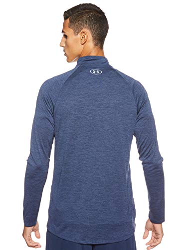 Under Armour Tech 2.0 1/2 Zip, Parte Superior del Calentamiento Hombre, Azul (Academy / Steel) , M