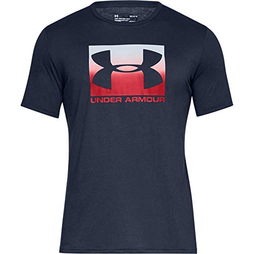 Under Armour UA Boxed Sportstyle, Camiseta Hombre, Academy/Red, L