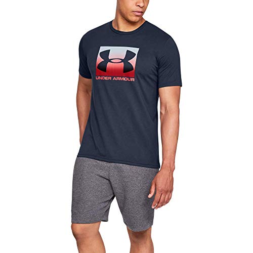 Under Armour UA Boxed Sportstyle, Camiseta Hombre, Academy/Red, L