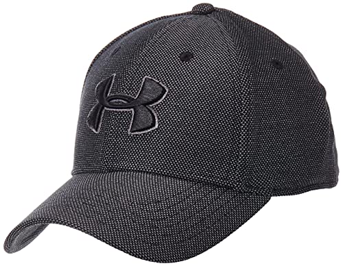 Under Armour UA Men's Heathered Blitzing 3.0, Gorra hombre, Negro (Black / Graphite / Black) , M/L