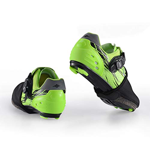 Unomor 2 pares de zapatos de ciclismo cubren fundas para zapatos de gasolina con corte caliente para ciclistas de bicicleta (negro, talla L)