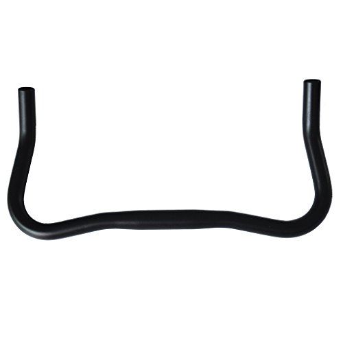 UPANBIKE Bike Bullhorn Handlebar Aleación de Aluminio 25.4mm 37cm para Bicicleta de Carretera con Engranaje Fijo(Negro)