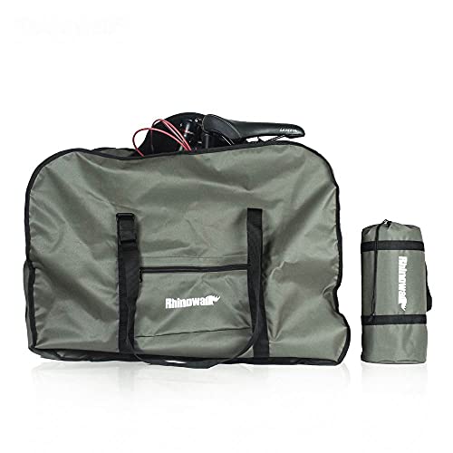 UPANBIKE Bolsa de Almacenamiento de Bicicleta Bolsa de Transporte Bolsa de Viaje para Bicicleta Bolsa de Transporte para Bicicleta Plegable de 50,8 cm(Verde)