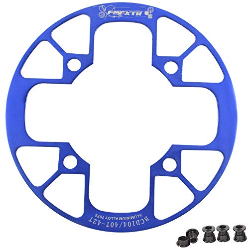 UPANBIKE Montain Bike Chainring Guard 104 BCD aleación de aluminio cadena anillo protector cubierta para 32 ~ 34T 36 ~ 38T 40 ~ 42T Chainring piñones (azul, 36T ~ 38T)