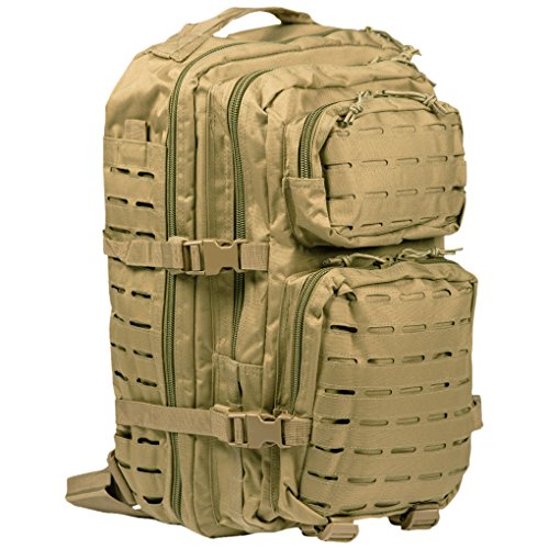 US Assault Pack grandes Corte Del Laser coyote