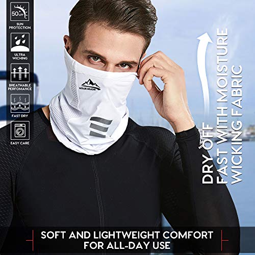 UV STYLISH Braga Cuello Moto Pasamontañas Mascarilla - Calentador Gorro Multifunción De Pañuelos Cabeza Deporte Bandana Bufanda Máscara Facial Deportiva Hombres Ciclismo Correr Aire Libre