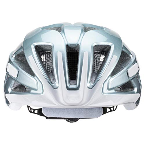 uvex Active Casco de Bicicleta, Adultos Unisex, Aqua White, 52-57 cm