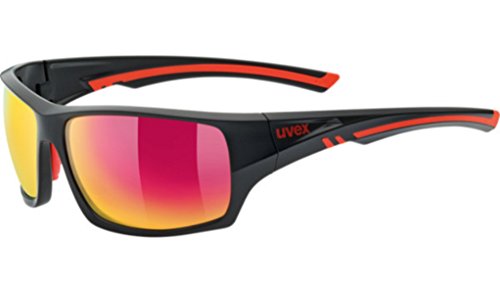 Uvex Gafas SportStyle 222 Pola Negro Mate - Rojo