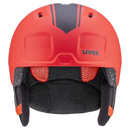 uvex heyya Pro Casco de esquí, Juventud Unisex, Race Red Mat, 51-55 cm