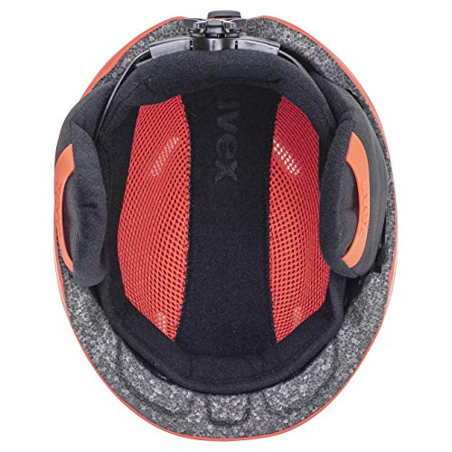 uvex heyya Pro Casco de esquí, Juventud Unisex, Race Red Mat, 51-55 cm