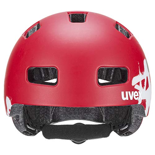 uvex hlmt 4 CC Casco de Bicicleta, Juventud Unisex, Red Mat, 55-58 cm