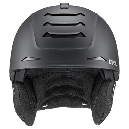 uvex legend 2.0 Casco de esquí, Adultos unisex, black mat, 55-59 cm