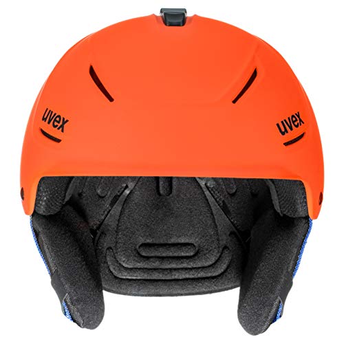 uvex p1us 2.0 Casco de esquí, Adultos Unisex, Naranja/Azul, 52-55 cm