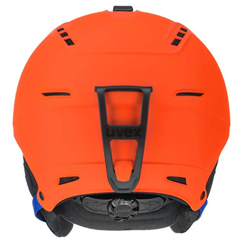 uvex p1us 2.0 Casco de esquí, Adultos Unisex, Naranja/Azul, 52-55 cm