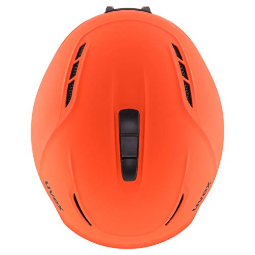 uvex p1us 2.0 Casco de esquí, Adultos Unisex, Naranja/Azul, 52-55 cm