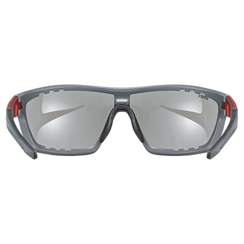 Uvex Sportstyle 706 Gafas de Deporte, Unisex-Adult, Grey Red Mat/Mirror Red, Talla Única