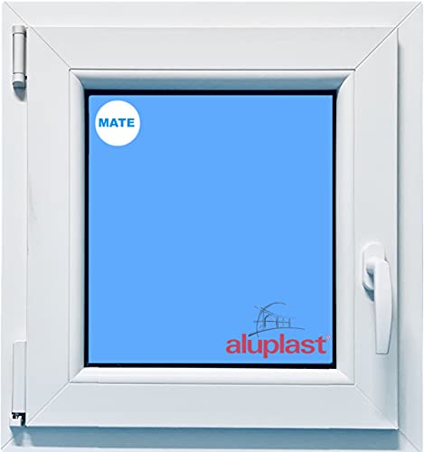 (V27M) Ventana Pvc 600x700 Izquierda Oscilobatiente Practicable Mate