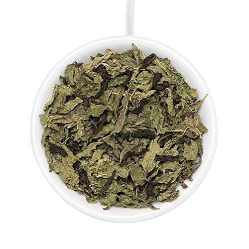 VAHDAM, hojas sueltas de té verde menta (100 tazas) | ANTIOXIDANTES RICOS | Té de menta con hojas de té verde puro | TAZA REFRESCANTE | Preparar como té caliente o té helado | 100gr (juego de 2)