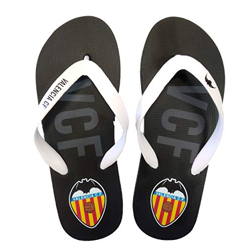 Valencia CF Chancla Negra, Unisex Adulto, 41-42