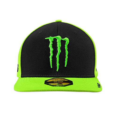 Valentino Rossi Sponsor Mid Visor Kappe Gorra de ala Plana, Hombre, Gelb, Talla única