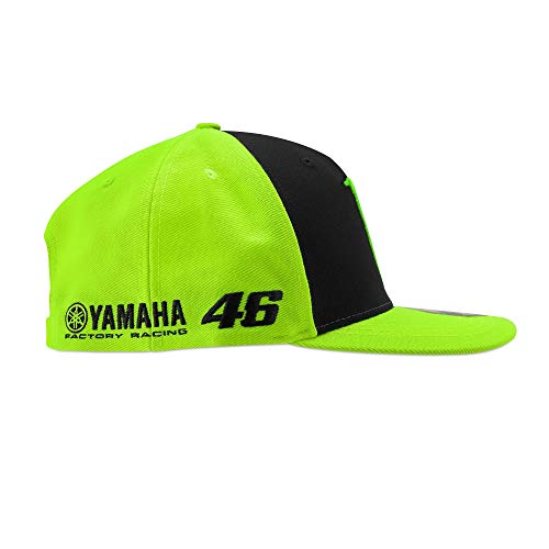 Valentino Rossi Sponsor Mid Visor Kappe Gorra de ala Plana, Hombre, Gelb, Talla única