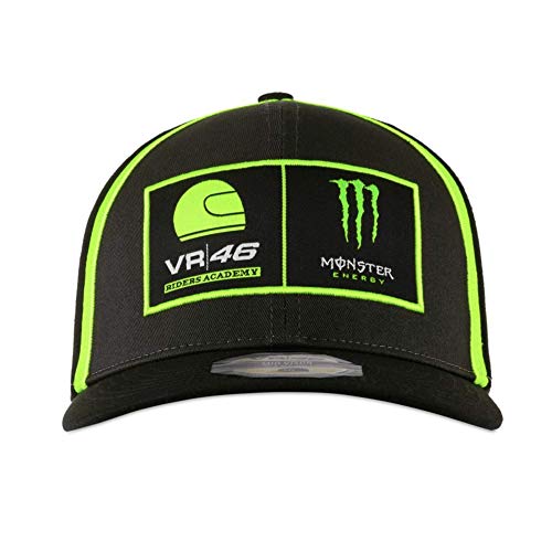 Valentino Rossi Vr46 Gorra Academy Monster Energy,One Size,Multi,Hombre