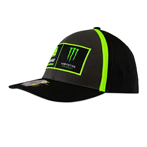 Valentino Rossi Vr46 Gorra Academy Monster Energy,One Size,Multi,Hombre
