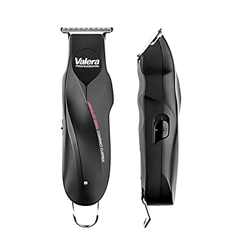 Valera Professional Absolut Zero 658.01, cortadora de pelo compacta, cuchillas de 42 mm de ancho para una longitud de corte mínima de 0,1 mm, funcionamiento con y sin cable, Color Negro