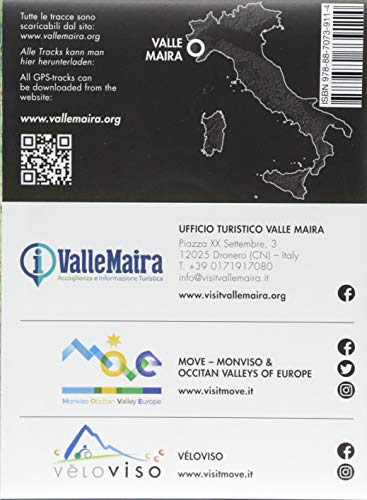 Valle Maira. Mountain-bike-map 1:35.000: Cartina Mountainbike Valle Maira