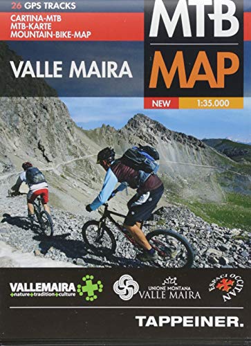 Valle Maira. Mountain-bike-map 1:35.000: Cartina Mountainbike Valle Maira