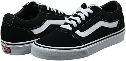 Vans Ward Suede/Canvas, Zapatillas Hombre, Negro (Black/White Car), 43 EU