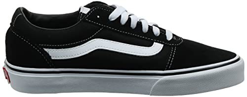 Vans Ward Suede/Canvas, Zapatillas Hombre, Negro (Black/White Car), 43 EU