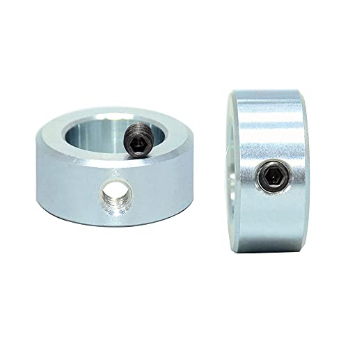 Vasemele Anillo Posicionador 2 Piezas Anillos de Ajuste de 20 mm Anillo de Tope de Galvanizado Topes de Profundidad Brocas Con Tornillos de Hexágono Interior Para Apretar Los Topes Tornillos