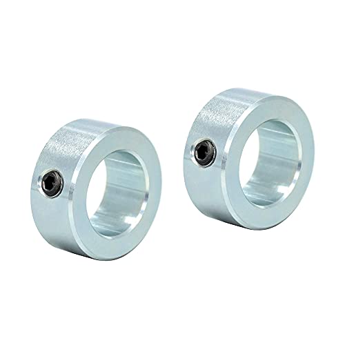 Vasemele Anillo Posicionador 2 Piezas Anillos de Ajuste de 20 mm Anillo de Tope de Galvanizado Topes de Profundidad Brocas Con Tornillos de Hexágono Interior Para Apretar Los Topes Tornillos