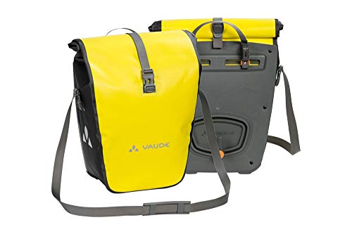 VAUDE Aqua Back – Juego de 2 bolsas para bici adaptables a la carga e impermeables, Amarillo (Canary), Talla única