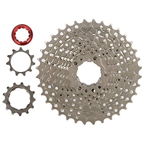 Vbest life ZTTO 10 velocidades 11-36T Volante de Bicicleta de Acero Rueda Libre Plateada piñón de Cassette Bicicleta SLX Accesorio de Volante