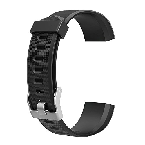 VDYXEW- Correa de repuesto para reloj inteligente ID115Plus HR, rojo, 180.00*100.00*20.00 (negro)