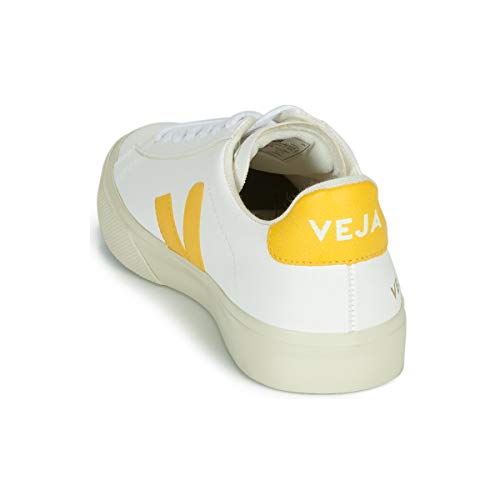 Veja Campo Zapatillas Moda Mujeres Blanco/Amarillo - 37 - Zapatillas Bajas Shoes