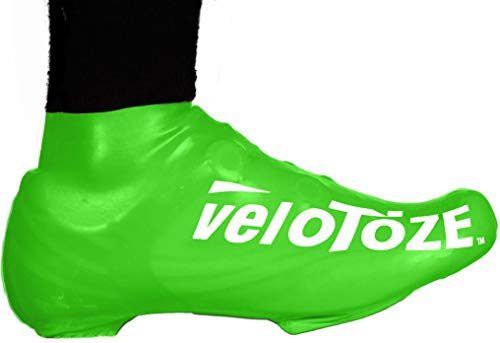 VELOTOZE – Cubrezapatillas aerodinámica de ciclismo corto Shoe Cover Resistente al agua, Verde
